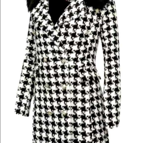 NWT Jessica Simpson Houndstooth Coat Size - Small - Picture 7 of 8